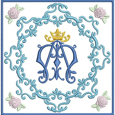 Matriz de matriz Matriz De Bordado Conjunto De Alfaias Mariana 85